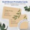 Avery Kraft Brown Postcards, 4" x 6" Rectangle Rounded Corners